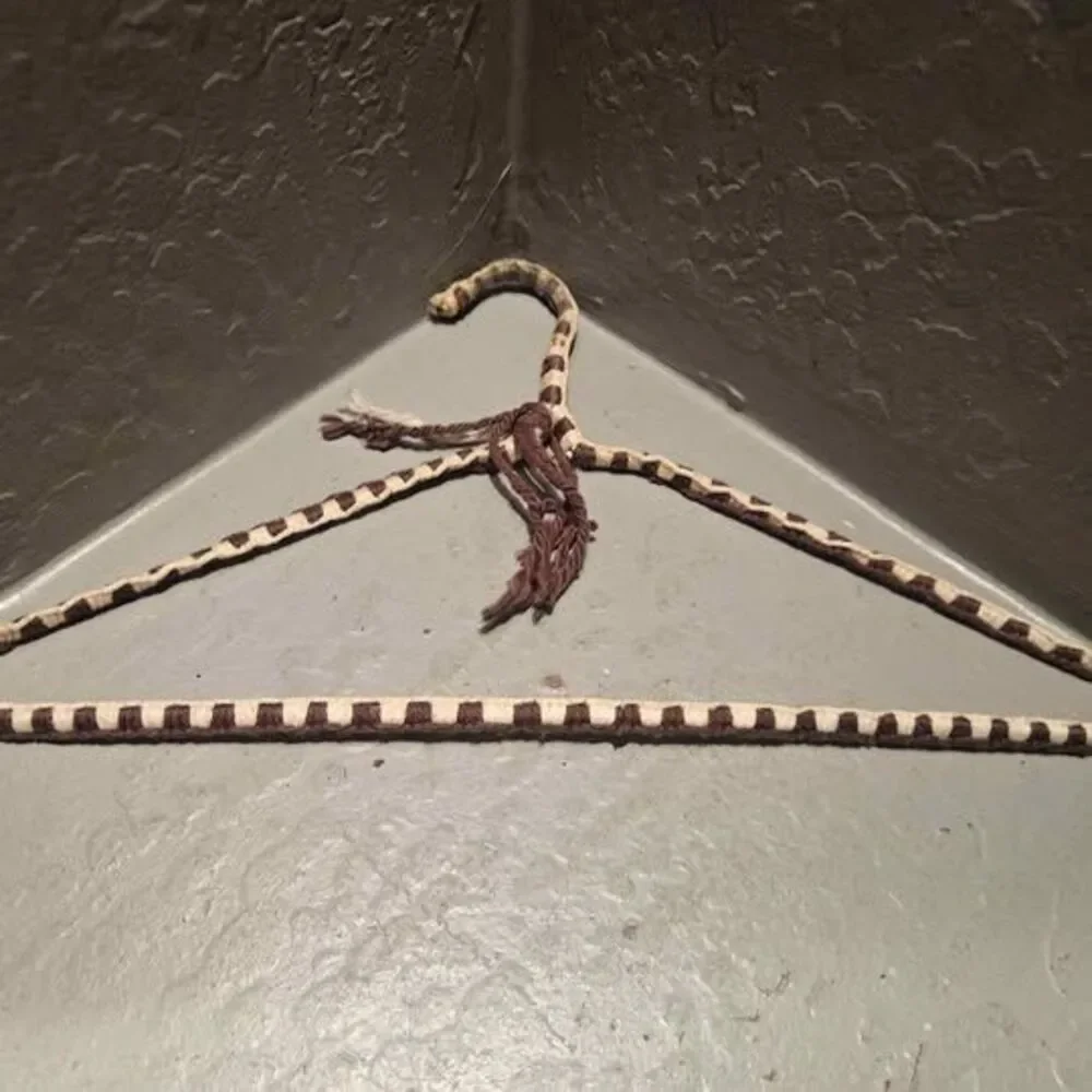 Vintage Yarn Wrapped Wire Clothes Hanger
